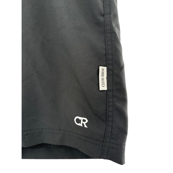 Club Ride Mens Performance Cycling Shorts L Black Polyester Spandex 34” Padded - Picture 3 of 8